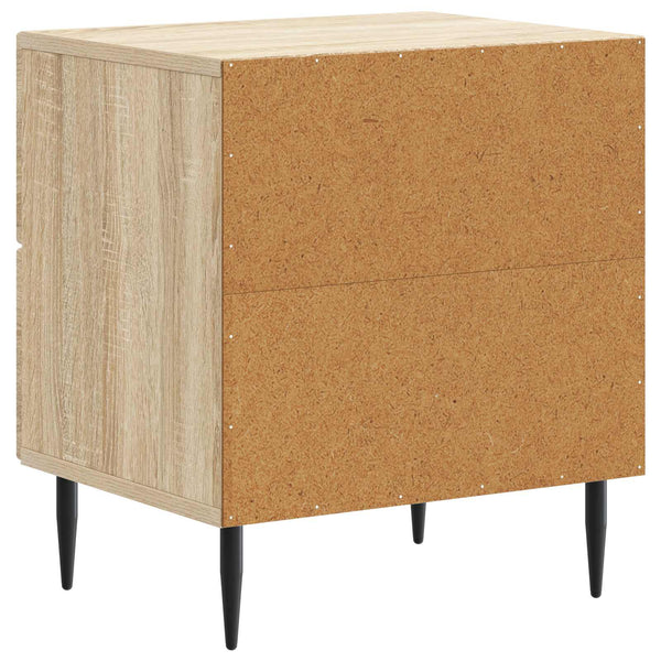 Yöpöytäkaappi 2 kpl Sonoma-tammi 43 x 34,5 x 47,5 cm