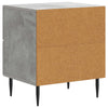 Yöpöytäkaappi 2 kpl Betoninharmaa 43 x 34,5 x 47,5 cm