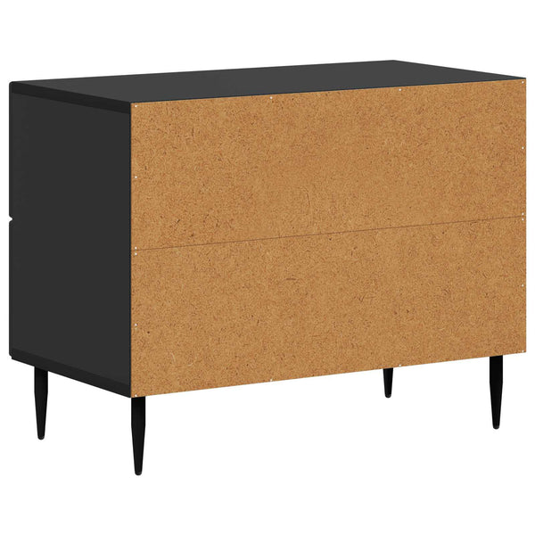 Yöpöytäkaappi Musta 62 x 34,5 x 47,5 cm Tekninen puu