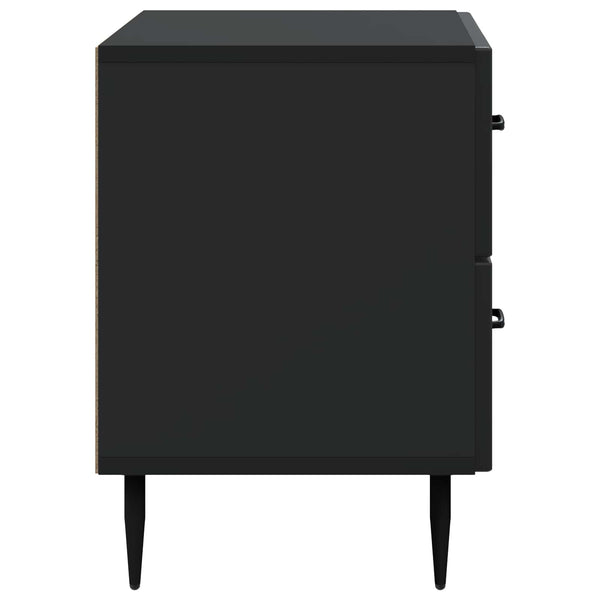 Yöpöytäkaappi Musta 62 x 34,5 x 47,5 cm Tekninen puu