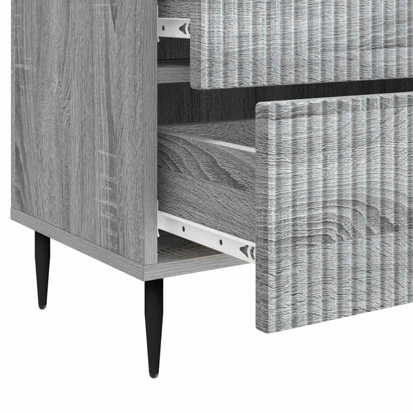 Yöpöytäkaappi Harmaa sonoma 62 x 34,5 x 47,5 cm Tekninen puu