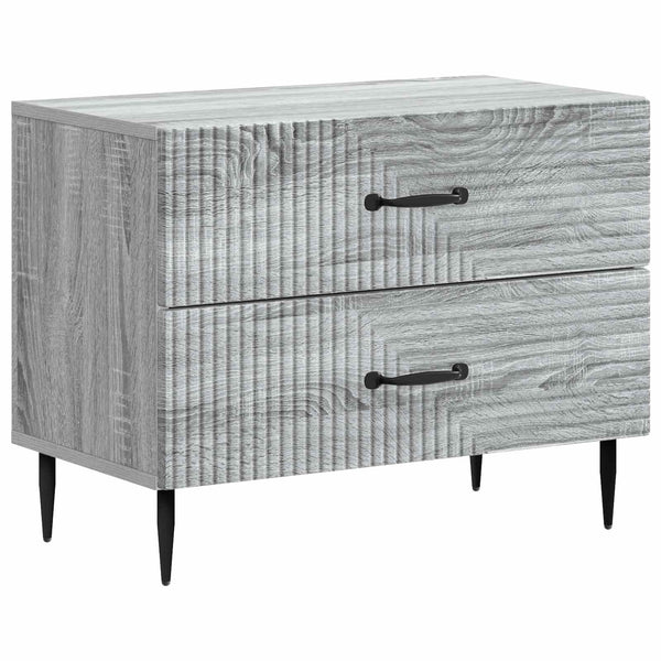 Yöpöytäkaappi Harmaa sonoma 62 x 34,5 x 47,5 cm Tekninen puu