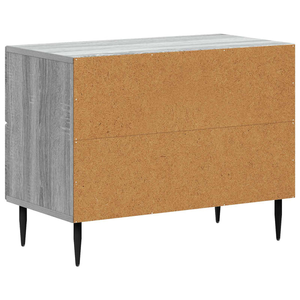Yöpöytäkaappi Harmaa sonoma 62 x 34,5 x 47,5 cm Tekninen puu