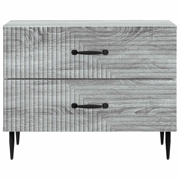 Yöpöytäkaappi Harmaa sonoma 62 x 34,5 x 47,5 cm Tekninen puu