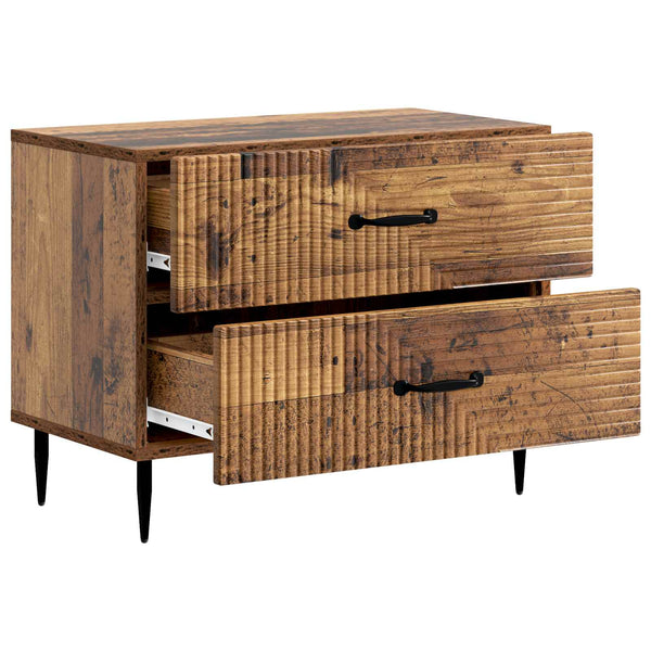 Yöpöytäkaappi Vanha puu 62 x 34,5 x 47,5 cm Tekninen puu