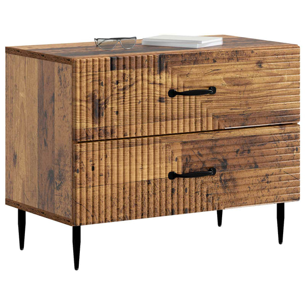 Yöpöytäkaappi Vanha puu 62 x 34,5 x 47,5 cm Tekninen puu