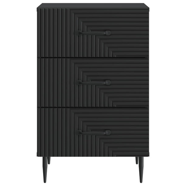 Yöpöytäkaappi Musta 43 x 41 x 66,5 cm Tekninen puu