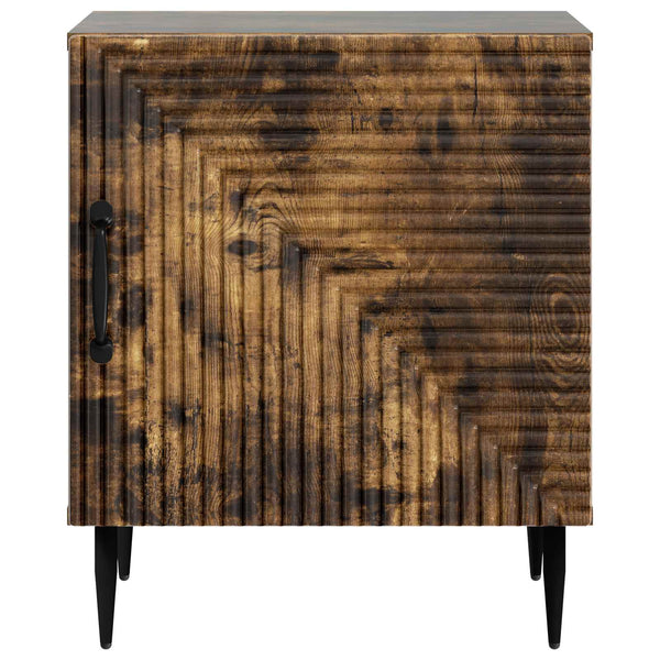 Yöpöytäkaappi 2 kpl Savutammi 43 x 34,5 x 50 cm Tekninen puu