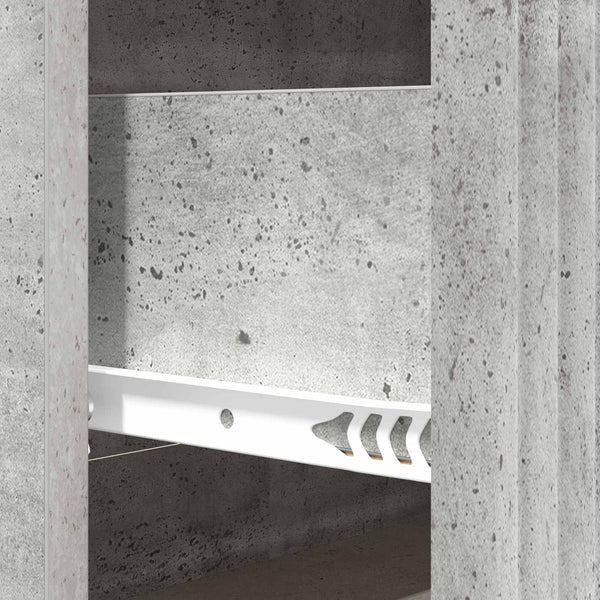 Laatikkokaappi 66 x 34,5 x 89,5 cm Tekninen puu Betoninharmaa