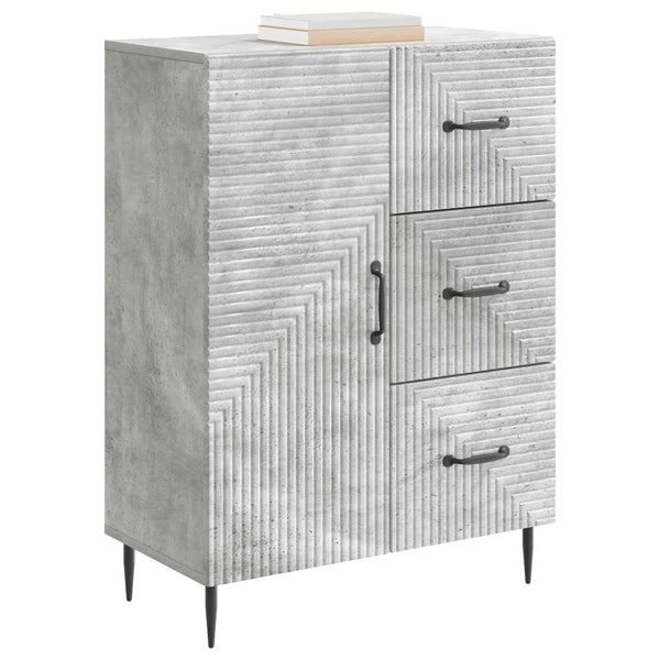 Sivupöytä Betoninharmaa 66 x 34,5 x 89,5 cm Tekninen puu