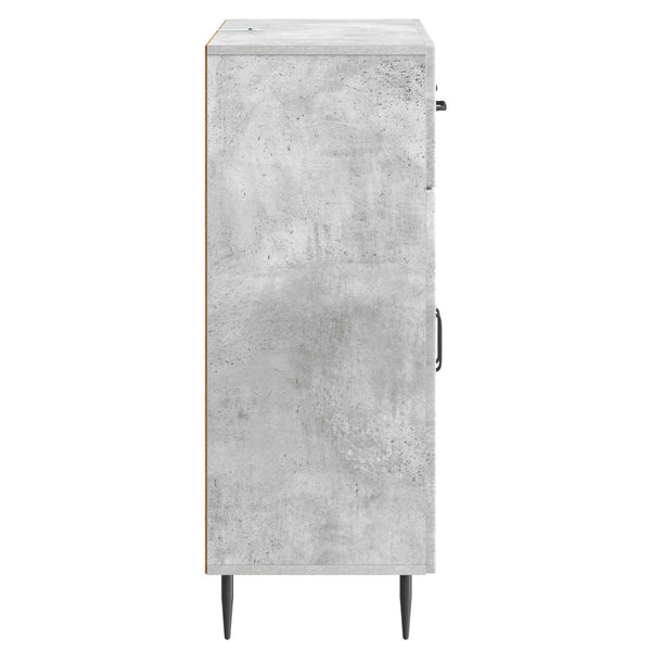 Sivupöytä Betoninharmaa 66 x 34,5 x 89,5 cm Tekninen puu