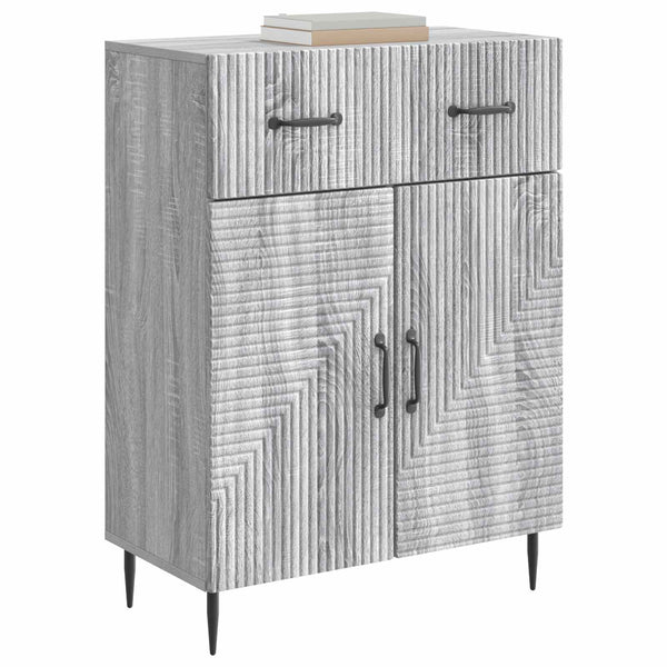 Sivupöytä Harmaa sonoma 66 x 34,5 x 89,5 cm Tekninen puu