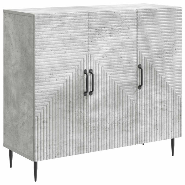 Sivupöytä Betoninharmaa 89 x 34,5 x 80 cm Tekninen puu