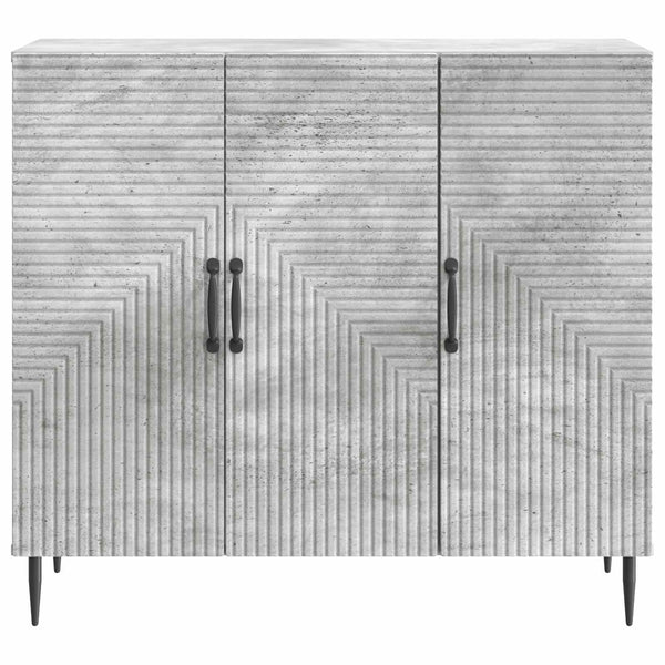 Sivupöytä Betoninharmaa 89 x 34,5 x 80 cm Tekninen puu