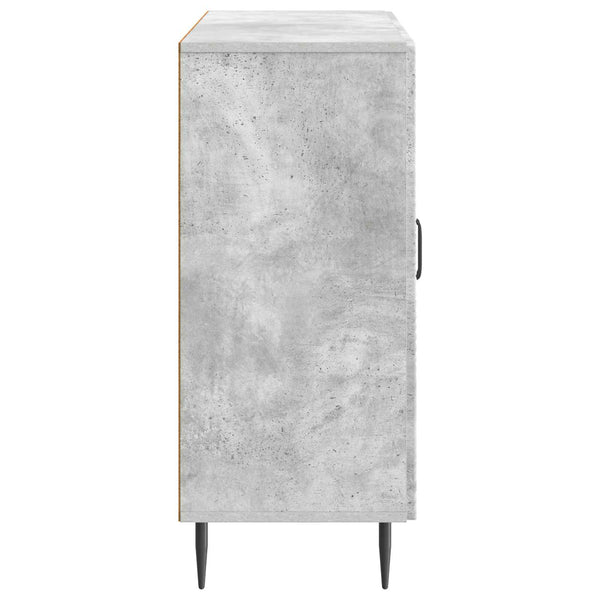 Sivupöytä Betoninharmaa 89 x 34,5 x 80 cm Tekninen puu