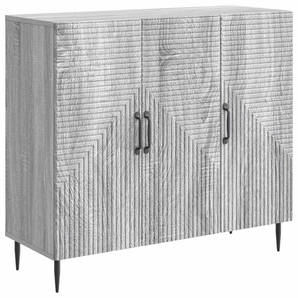 Sivupöytä Harmaa sonoma 89 x 34,5 x 80 cm Tekninen puu