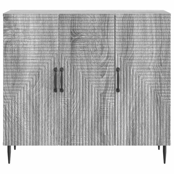 Sivupöytä Harmaa sonoma 89 x 34,5 x 80 cm Tekninen puu