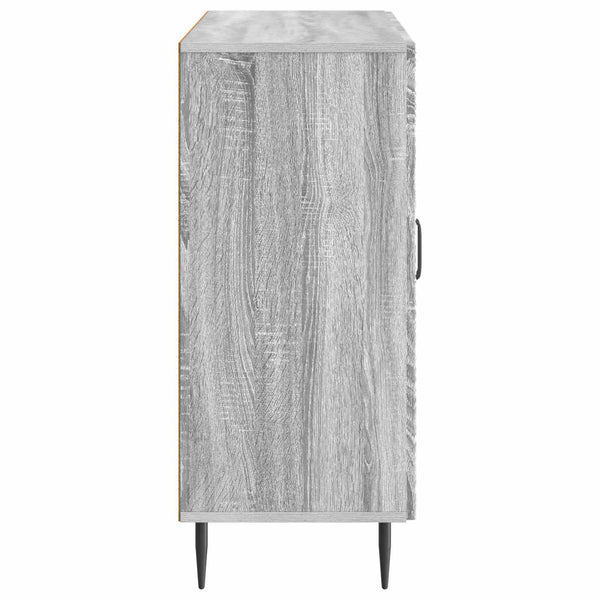 Sivupöytä Harmaa sonoma 89 x 34,5 x 80 cm Tekninen puu