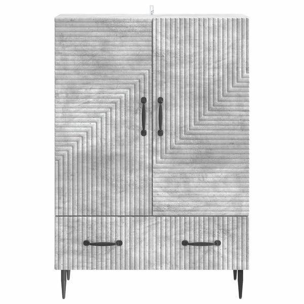 Sivupöytä Betoninharmaa 66 x 34,5 x 95 cm Tekninen puu