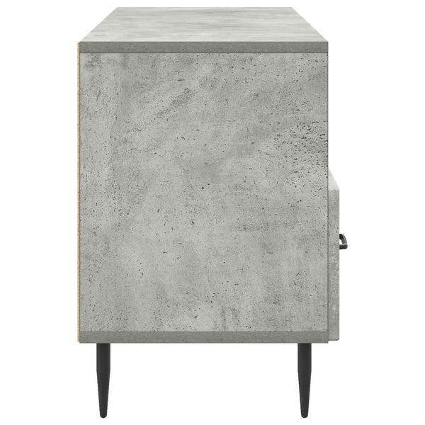 TV-kaappi Betoninharmaa 102 x 34,5 x 50 cm Tekninen puu