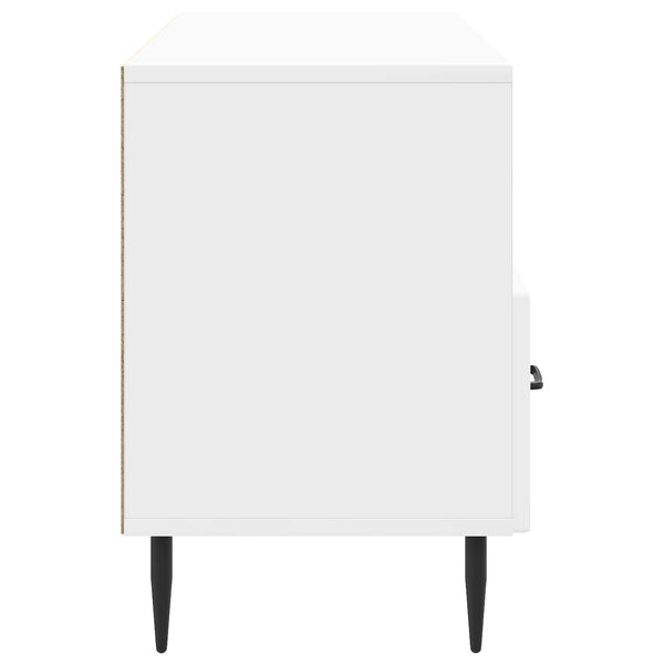 TV-kaappi Korkeakiiltoinen valkoinen 102 x 34,5 x 50 cm