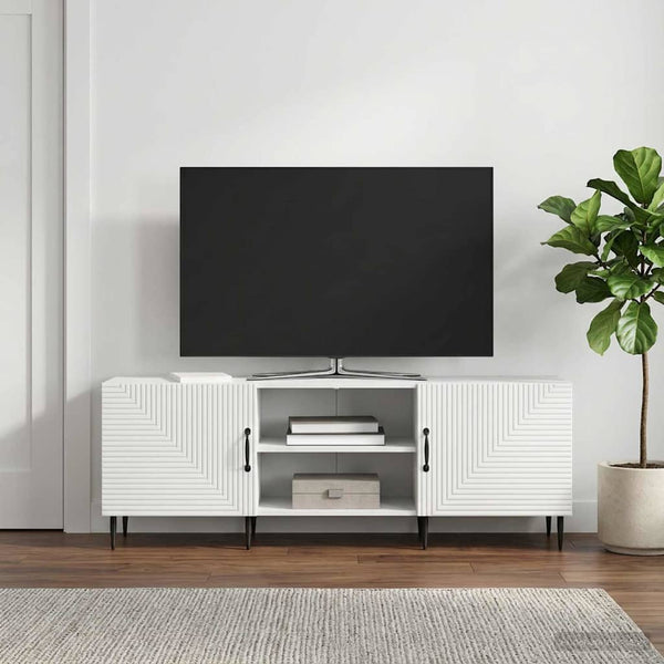 TV-kaappi 150 x 31 x 50 cm valkoinen Tekninen puu