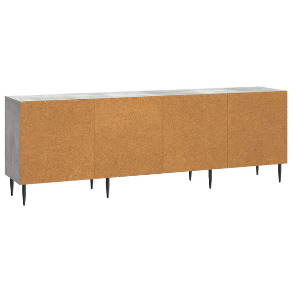 TV-kaappi 150 x 31 x 50 cm Betoninharmaa Tekninen puu