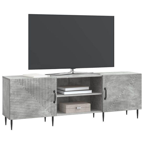 TV-kaappi 150 x 31 x 50 cm Betoninharmaa Tekninen puu