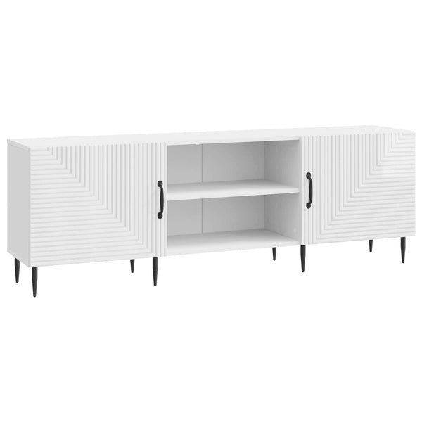 TV-kaappi 150 x 31 x 50 cm Korkeakiiltoinen valkoinen