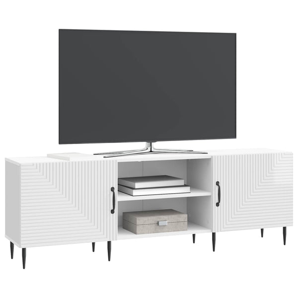 TV-kaappi 150 x 31 x 50 cm Korkeakiiltoinen valkoinen