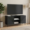 TV-kaappi Musta 102 x 34,5 x 50 cm Tekninen puu