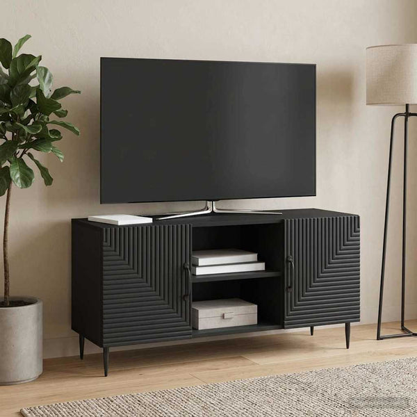 TV-kaappi Musta 102 x 34,5 x 50 cm Tekninen puu