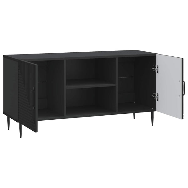 TV-kaappi Musta 102 x 34,5 x 50 cm Tekninen puu