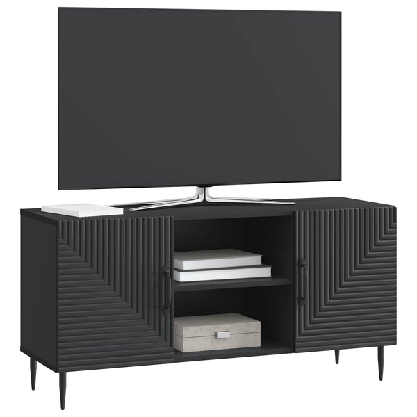 TV-kaappi Musta 102 x 34,5 x 50 cm Tekninen puu