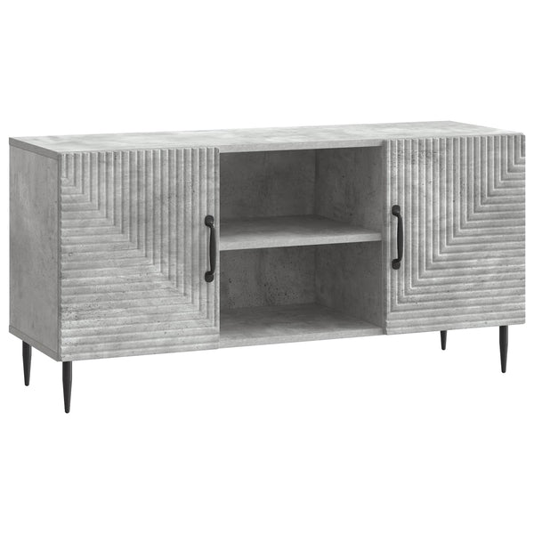 TV-kaappi Betoninharmaa 102 x 34,5 x 50 cm Tekninen puu