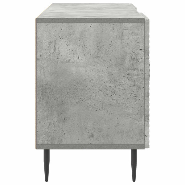 TV-kaappi Betoninharmaa 102 x 34,5 x 50 cm Tekninen puu