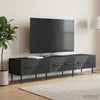 TV-kaappi laatikon kanssa Musta 147 x 34,5 x 30 cm Tekninen puu