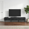 TV-kaappi laatikon kanssa Musta 147 x 34,5 x 30 cm Tekninen puu