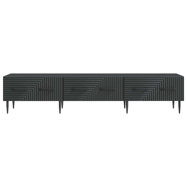 TV-kaappi laatikon kanssa Musta 147 x 34,5 x 30 cm Tekninen puu