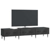 TV-kaappi laatikon kanssa Musta 147 x 34,5 x 30 cm Tekninen puu