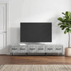 TV-kaappi Betoninharmaa 147 x 34,5 x 30 cm Tekninen puu