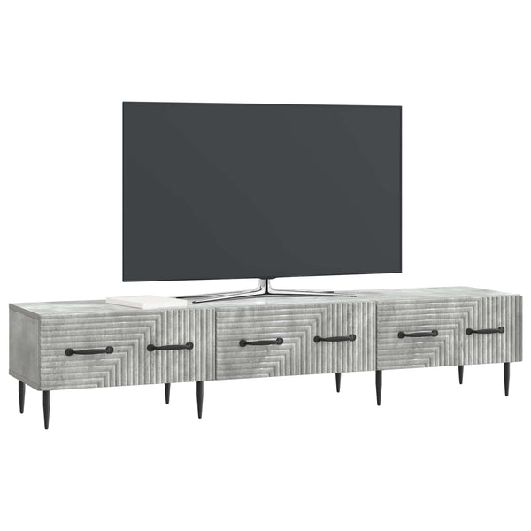 TV-kaappi Betoninharmaa 147 x 34,5 x 30 cm Tekninen puu