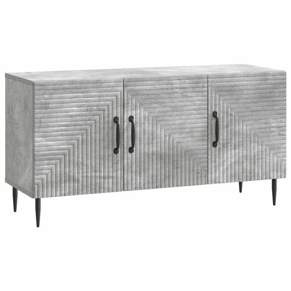TV-kaappi Betoninharmaa 99 x 34,5 x 50 cm Tekninen puu