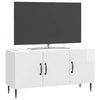 TV-kaappi Korkeakiiltoinen valkoinen 99 x 34,5 x 50 cm