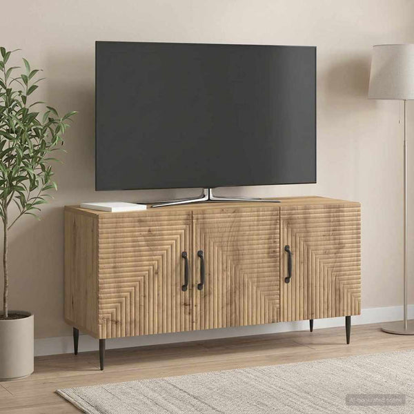 TV-kaappi 99 x 34,5 x 50 cm Artisaanitammi Tekninen puu