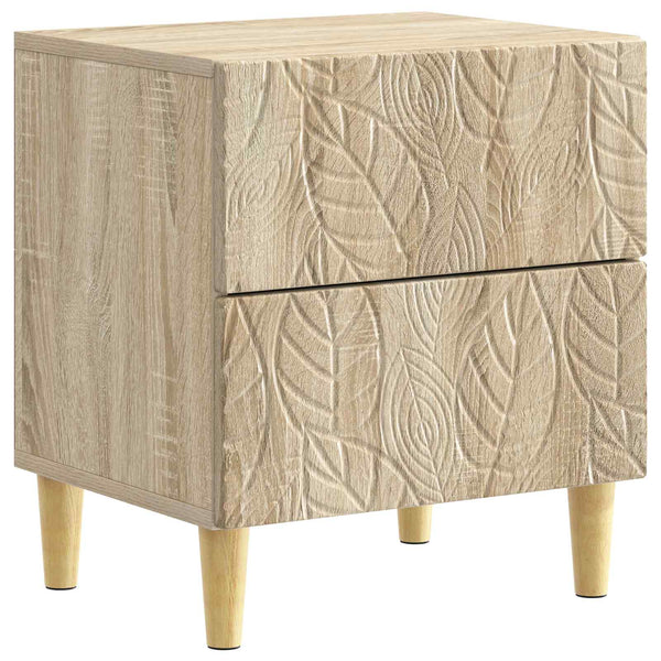 Yöpöytä 2 kpl Sonoma-tammi 43 x 34,5 x 48 cm Tekninen puu
