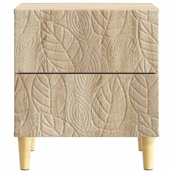 Yöpöytä 2 kpl Sonoma-tammi 43 x 34,5 x 48 cm Tekninen puu