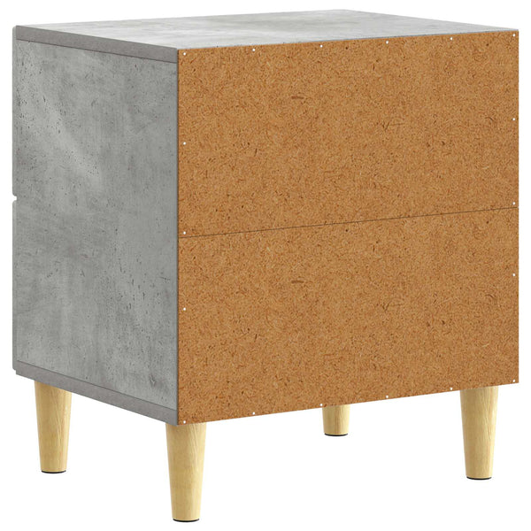 Yöpöytä 2 kpl Betoninharmaa 43 x 34,5 x 48 cm Tekninen puu