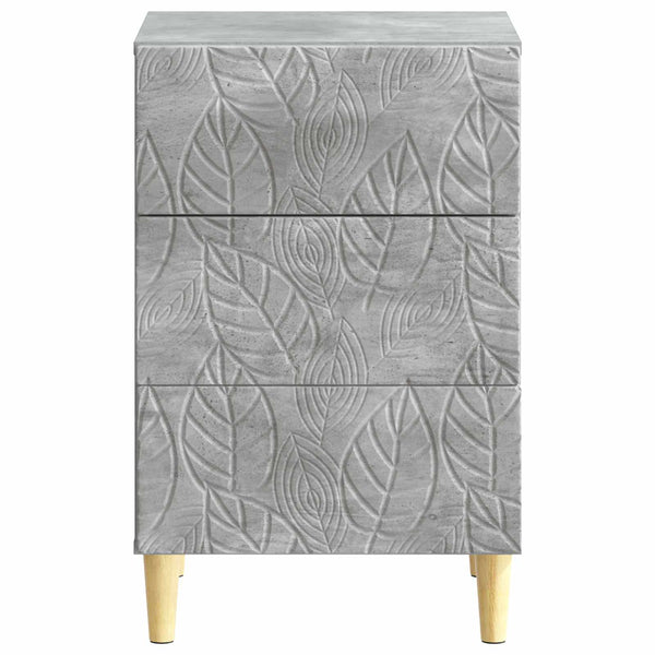 Yöpöytä Betoninharmaa 43 x 39,5 x 66,5 cm Tekninen puu