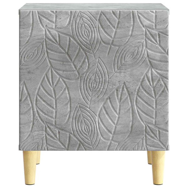Yöpöytä 2 kpl Betoninharmaa 43 x 34,5 x 50 cm Tekninen puu